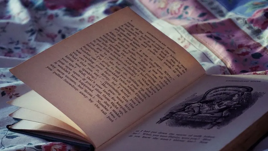 Open book with printed body text, illustrative of sustained-reading typography